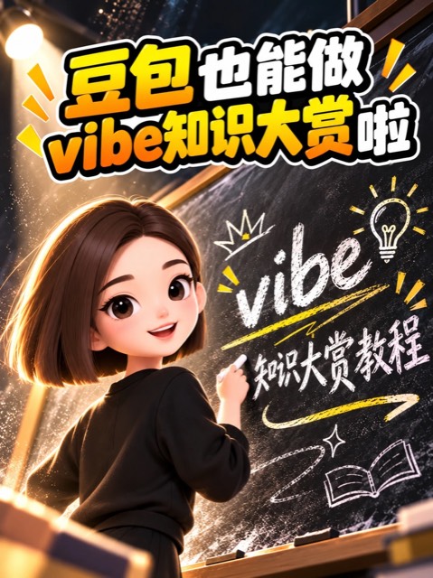 15 秒学会豆包做 vibe 知识大赏 封面